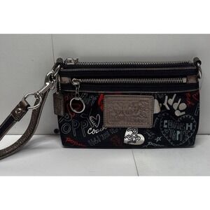 Coach‎ Poppy Collab Wristlet Small Handbag Y2K